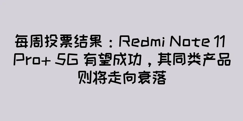 每周投票结果：Redmi Note 11 Pro+ 5G 有望成功，其同类产品则将走向衰落
