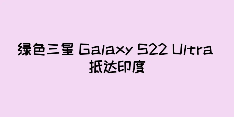 绿色三星 Galaxy S22 Ultra 抵达印度