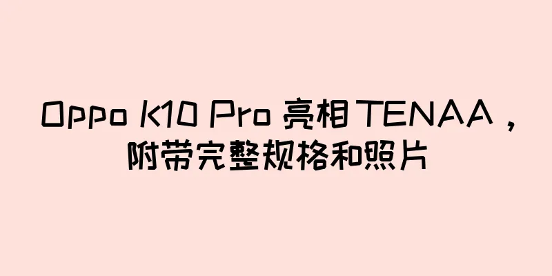 Oppo K10 Pro 亮相 TENAA，附带完整规格和照片