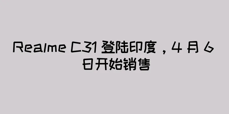 Realme C31 登陆印度，4 月 6 日开始销售
