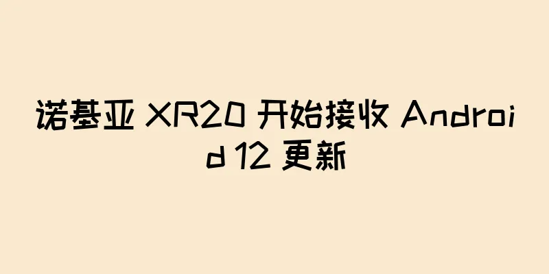 诺基亚 XR20 开始接收 Android 12 更新