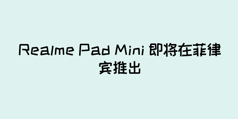 Realme Pad Mini 即将在菲律宾推出