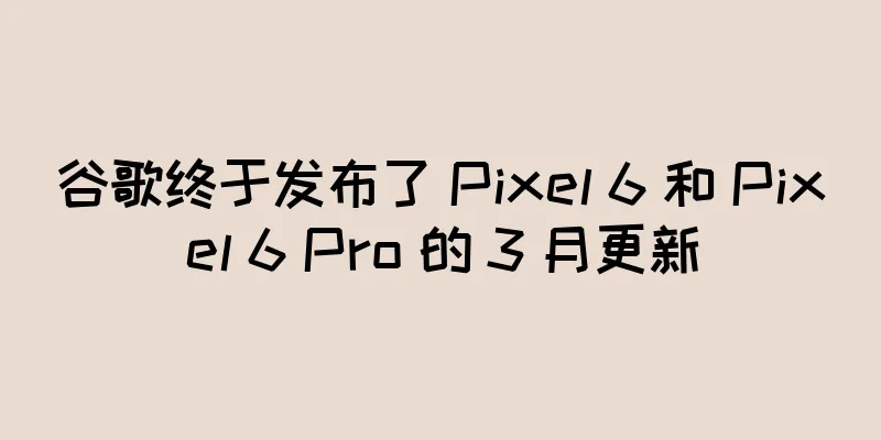 谷歌终于发布了 Pixel 6 和 Pixel 6 Pro 的 3 月更新