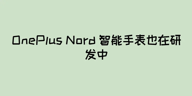 OnePlus Nord 智能手表也在研发中