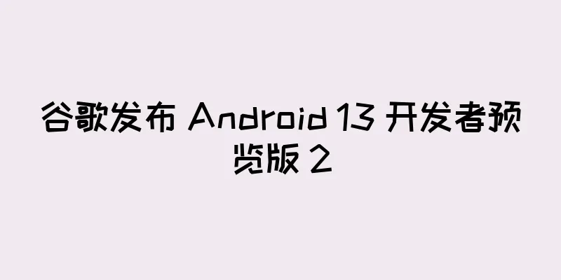 谷歌发布 Android 13 开发者预览版 2