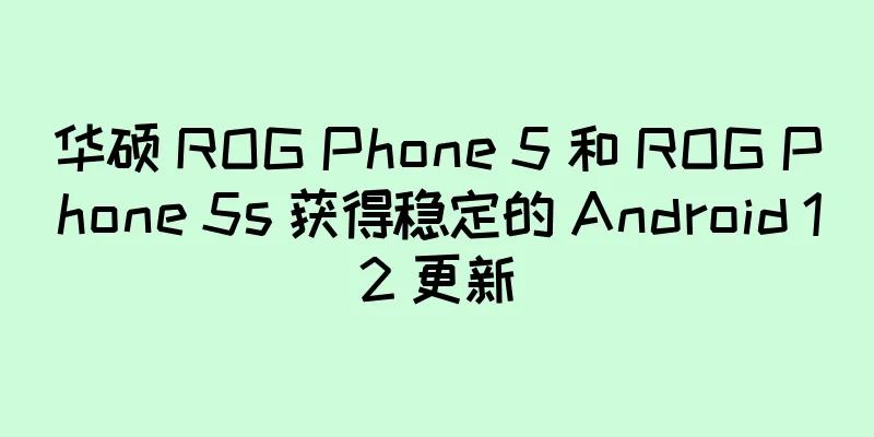 华硕 ROG Phone 5 和 ROG Phone 5s 获得稳定的 Android 12 更新