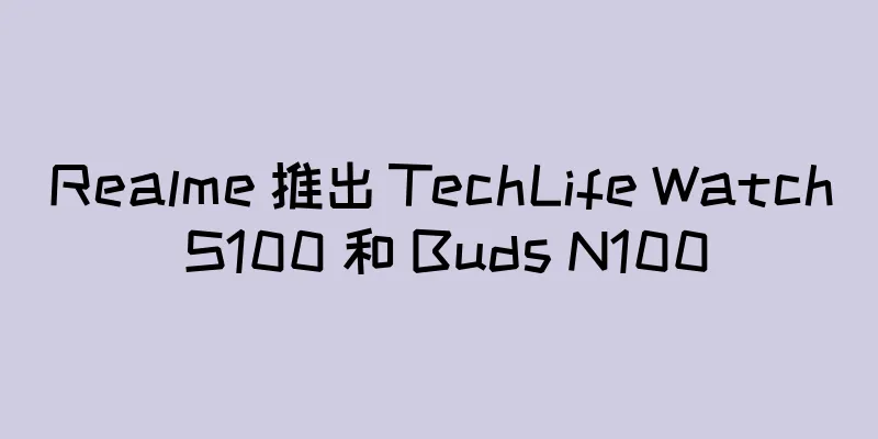Realme 推出 TechLife Watch S100 和 Buds N100