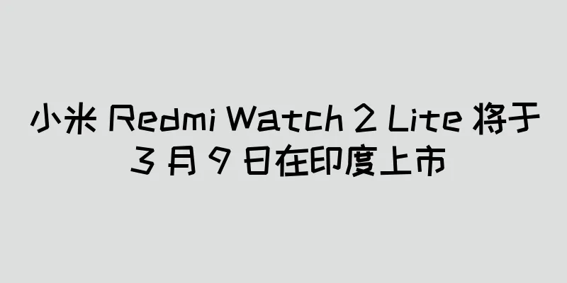 小米 Redmi Watch 2 Lite 将于 3 月 9 日在印度上市