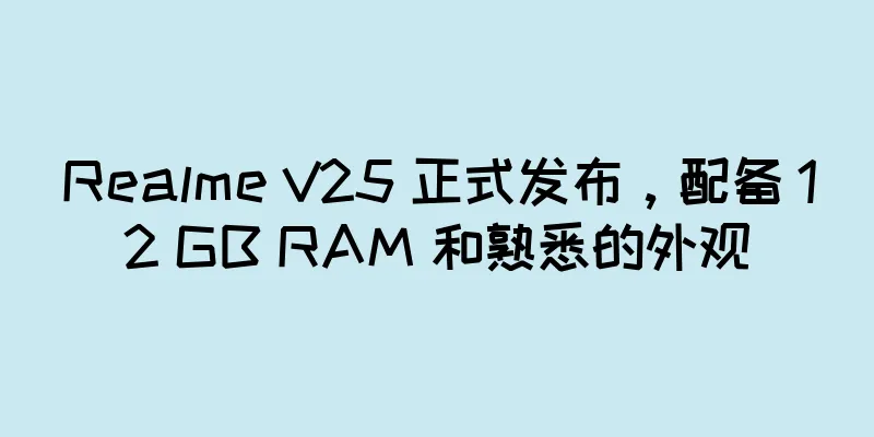 Realme V25 正式发布，配备 12 GB RAM 和熟悉的外观