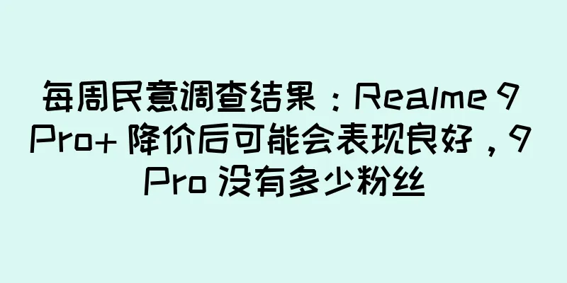 每周民意调查结果：Realme 9 Pro+ 降价后可能会表现良好，9 Pro 没有多少粉丝
