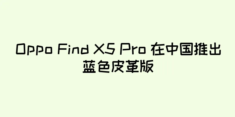 Oppo Find X5 Pro 在中国推出蓝色皮革版