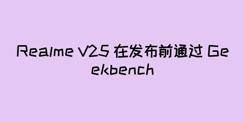Realme V25 在发布前通过 Geekbench
