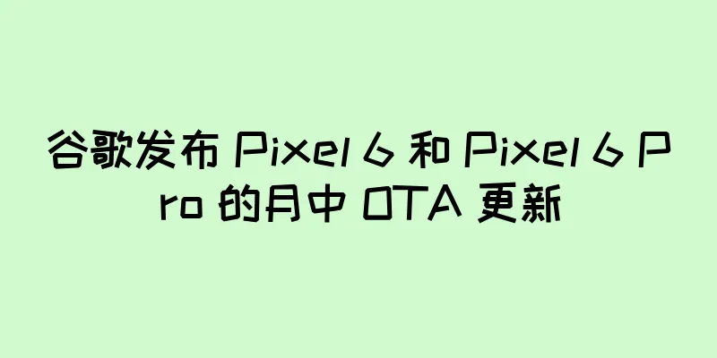 谷歌发布 Pixel 6 和 Pixel 6 Pro 的月中 OTA 更新