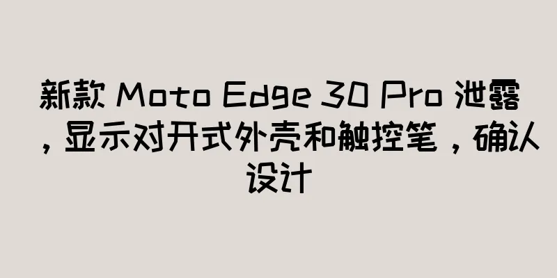新款 Moto Edge 30 Pro 泄露，显示对开式外壳和触控笔，确认设计