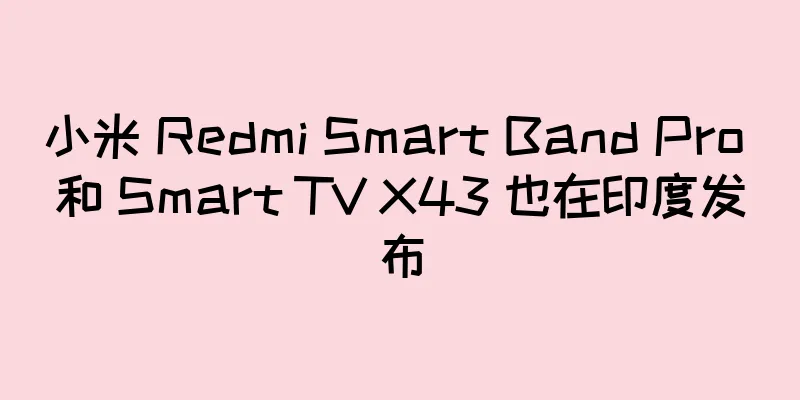 小米 Redmi Smart Band Pro 和 Smart TV X43 也在印度发布