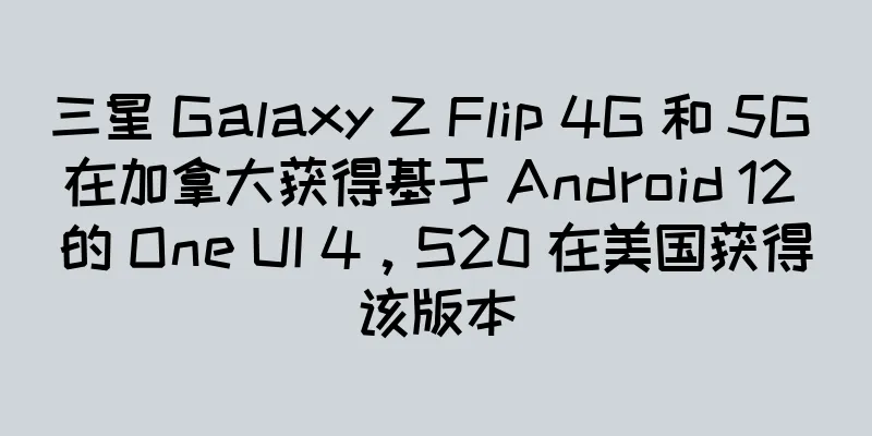 三星 Galaxy Z Flip 4G 和 5G 在加拿大获得基于 Android 12 的 One UI 4，S20 在美国获得该版本