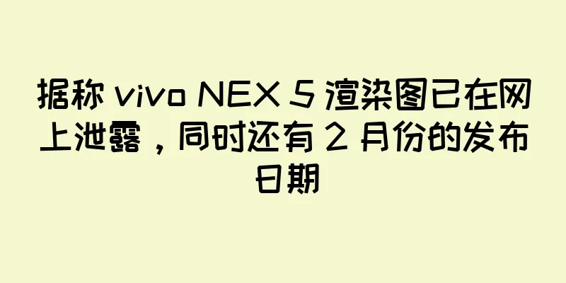 据称 vivo NEX 5 渲染图已在网上泄露，同时还有 2 月份的发布日期