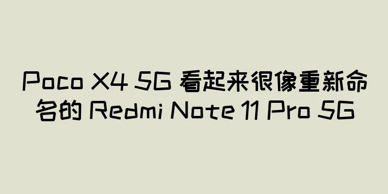 Poco X4 5G 看起来很像重新命名的 Redmi Note 11 Pro 5G