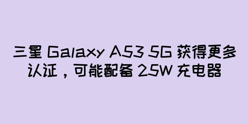 三星 Galaxy A53 5G 获得更多认证，可能配备 25W 充电器