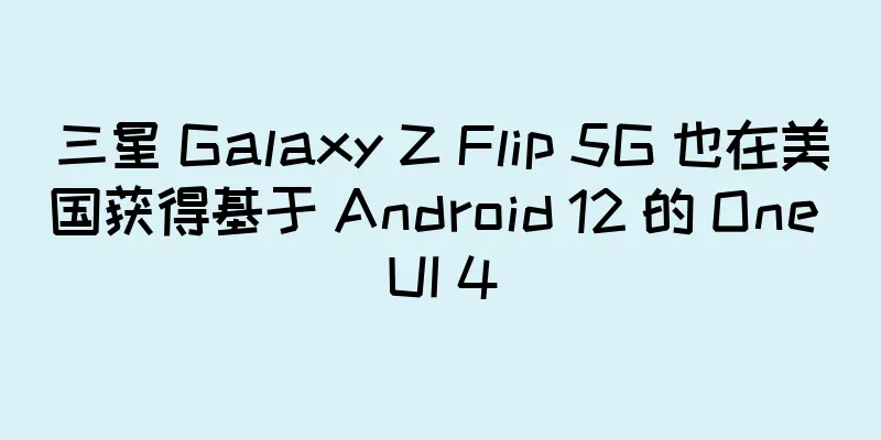 三星 Galaxy Z Flip 5G 也在美国获得基于 Android 12 的 One UI 4
