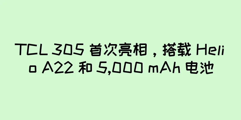 TCL 305 首次亮相，搭载 Helio A22 和 5,000 mAh 电池