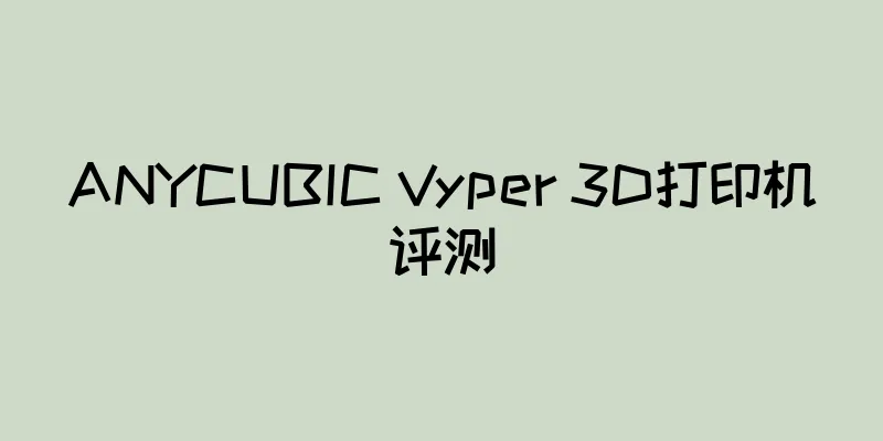 ANYCUBIC Vyper 3D打印机评测