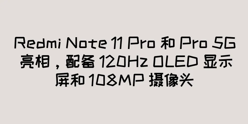 Redmi Note 11 Pro 和 Pro 5G 亮相，配备 120Hz OLED 显示屏和 108MP 摄像头