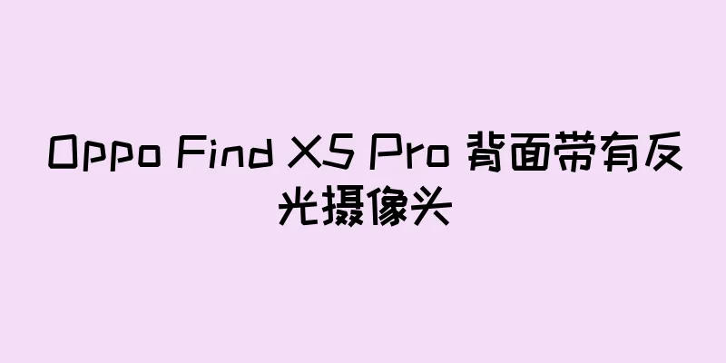 Oppo Find X5 Pro 背面带有反光摄像头
