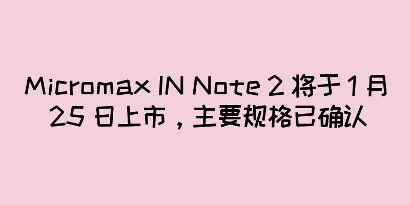 Micromax IN Note 2 将于 1 月 25 日上市，主要规格已确认