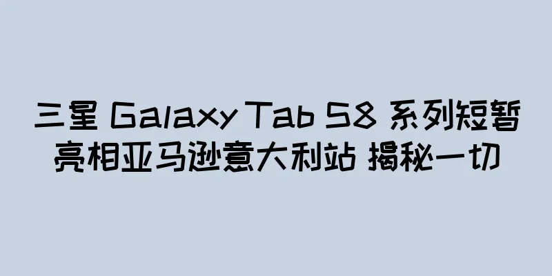 三星 Galaxy Tab S8 系列短暂亮相亚马逊意大利站 揭秘一切