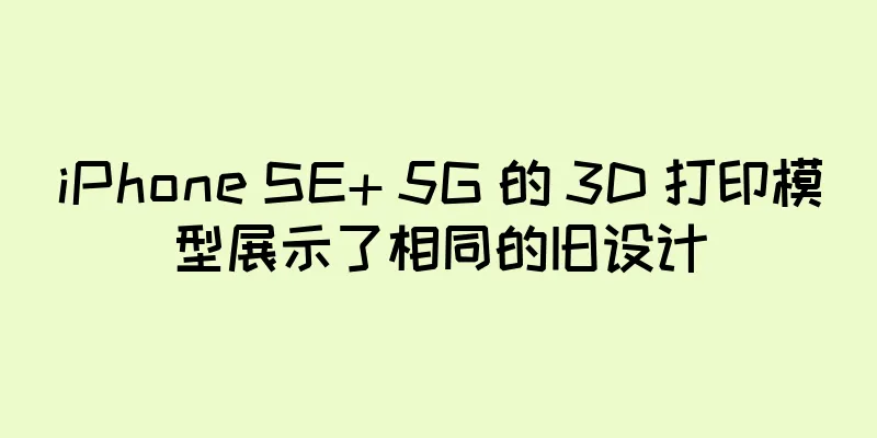 iPhone SE+ 5G 的 3D 打印模型展示了相同的旧设计