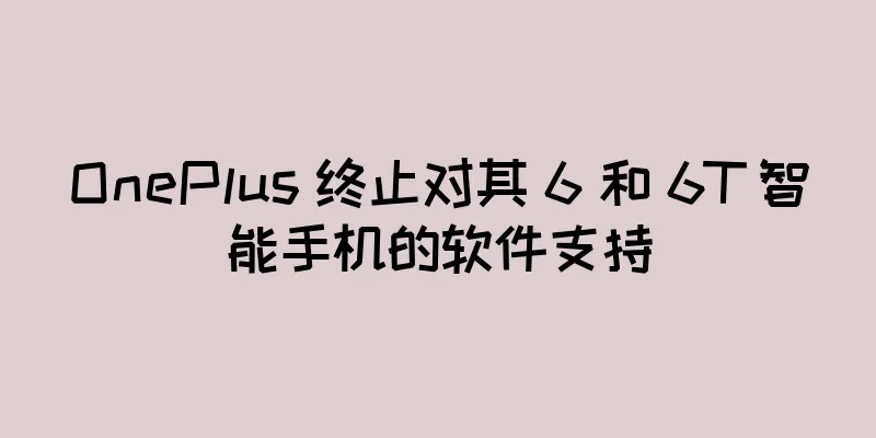 OnePlus 终止对其 6 和 6T 智能手机的软件支持