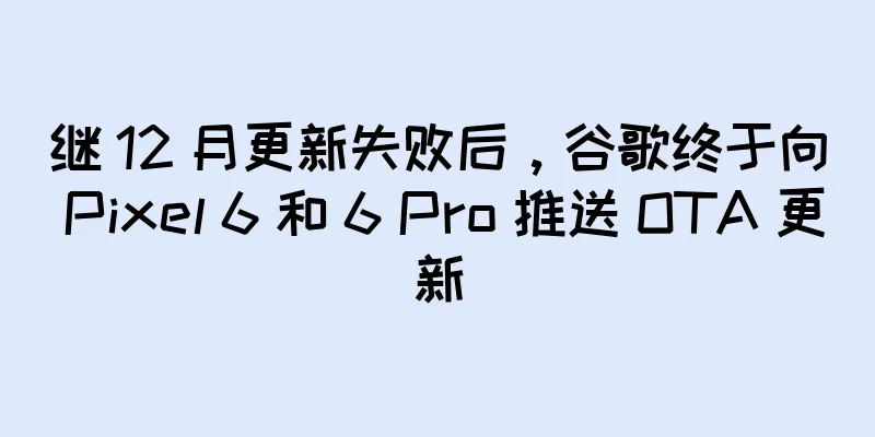 继 12 月更新失败后，谷歌终于向 Pixel 6 和 6 Pro 推送 OTA 更新