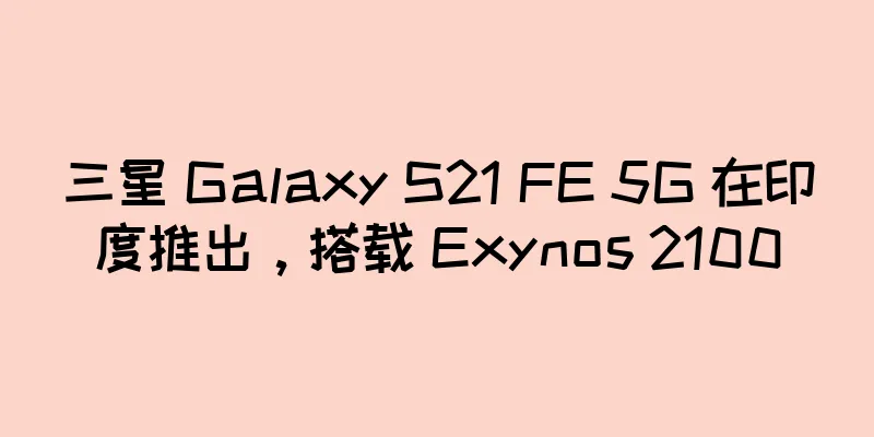 三星 Galaxy S21 FE 5G 在印度推出，搭载 Exynos 2100