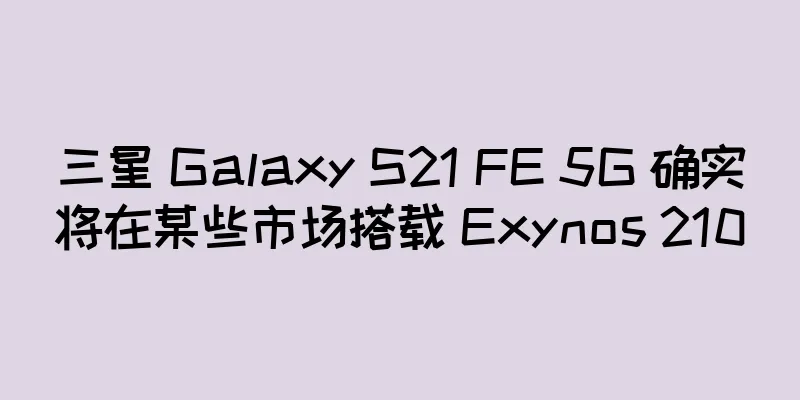 三星 Galaxy S21 FE 5G 确实将在某些市场搭载 Exynos 2100