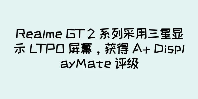 Realme GT 2 系列采用三星显示 LTPO 屏幕，获得 A+ DisplayMate 评级