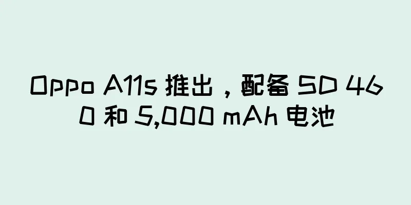 Oppo A11s 推出，配备 SD 460 和 5,000 mAh 电池