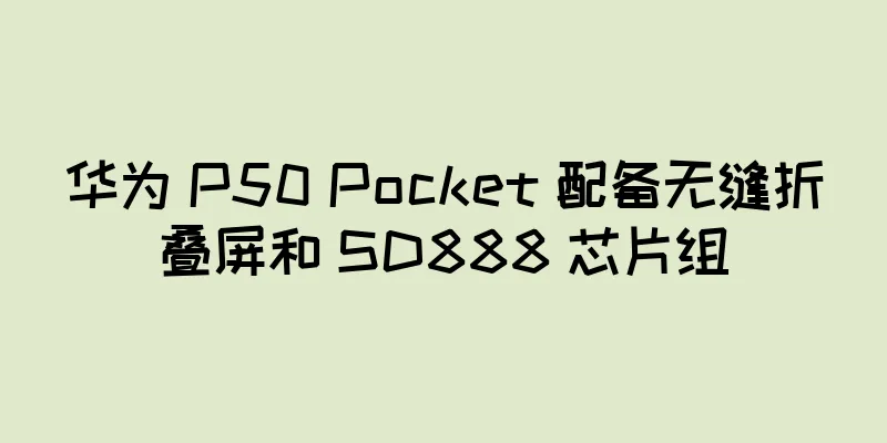 华为 P50 Pocket 配备无缝折叠屏和 SD888 芯片组