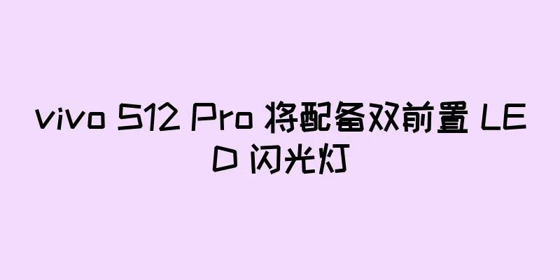 vivo S12 Pro 将配备双前置 LED 闪光灯