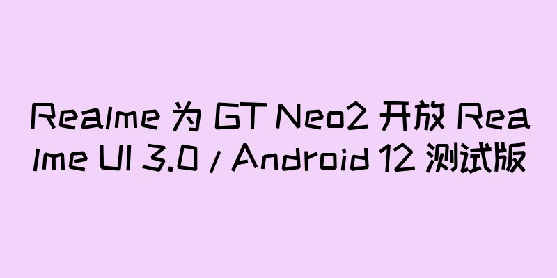 Realme 为 GT Neo2 开放 Realme UI 3.0 / Android 12 测试版