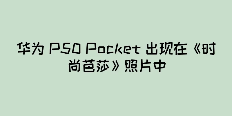 华为 P50 Pocket 出现在《时尚芭莎》照片中