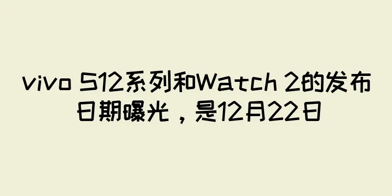 vivo S12系列和Watch 2的发布日期曝光，是12月22日