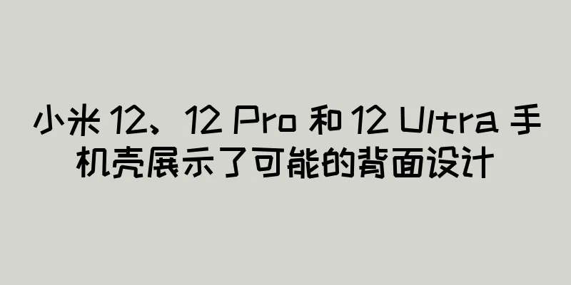 小米 12、12 Pro 和 12 Ultra 手机壳展示了可能的背面设计