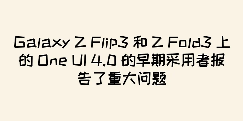 Galaxy Z Flip3 和 Z Fold3 上的 One UI 4.0 的早期采用者报告了重大问题