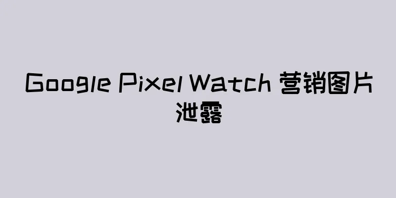 Google Pixel Watch 营销图片泄露