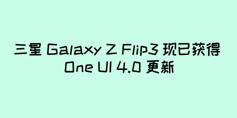 三星 Galaxy Z Flip3 现已获得 One UI 4.0 更新