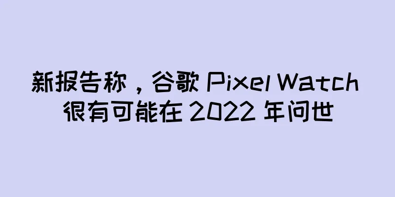 新报告称，谷歌 Pixel Watch 很有可能在 2022 年问世