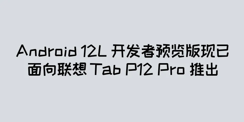Android 12L 开发者预览版现已面向联想 Tab P12 Pro 推出