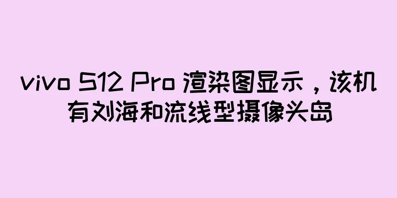 vivo S12 Pro 渲染图显示，该机有刘海和流线型摄像头岛